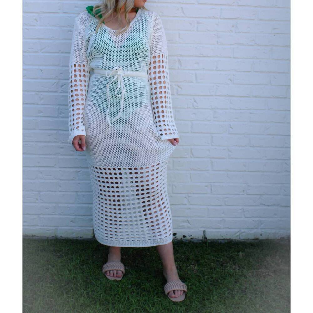 NEW MUSTARD SEED hilary coverup dress in white